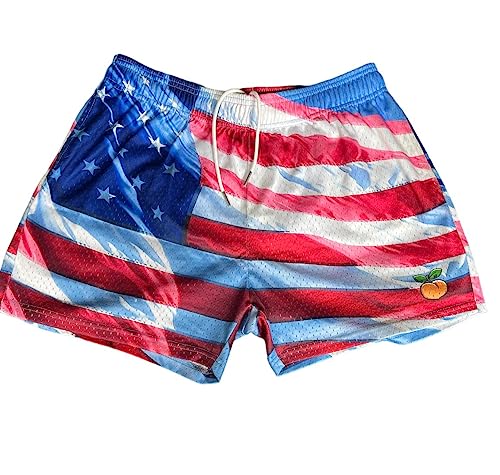  CHOO Mens USA Flag Sport Sweat-Wicking Compression Short  Quick-Dry Bottoms, X-Small : Clothing, Shoes & Jewelry